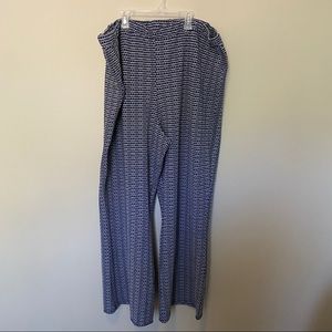 Patterned Flare Trousers